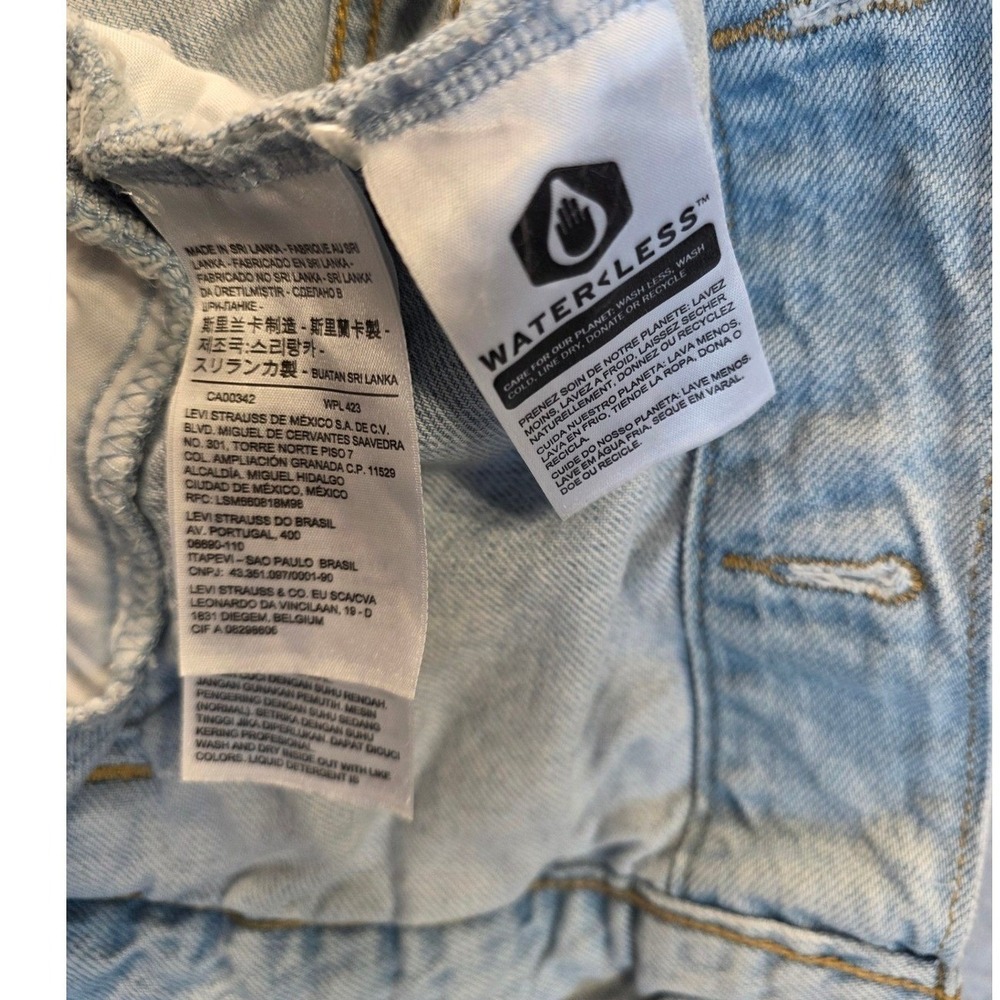 Levis Womens Light Wash Denim Trucker‎ Jacket WaterLess Blue Size S - Picture 4 of 7